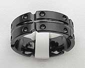 Gothic black ring