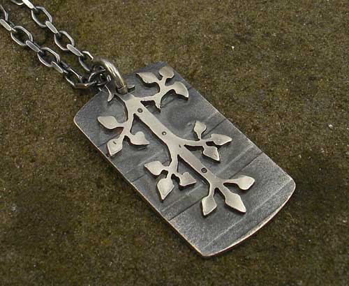 Gothic Oxidised Silver Necklace LOVE2HAVE in the UK