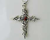 Gothic Celtic silver cross