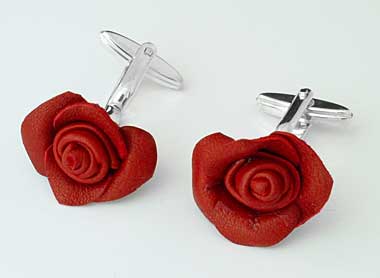 Gothic rose cufflinks