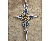 Gothic sterling silver cross