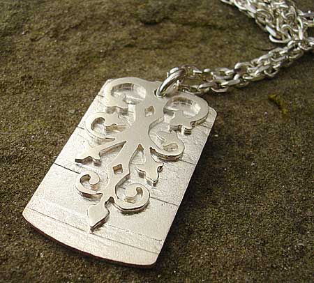 Gothic sterling silver necklace
