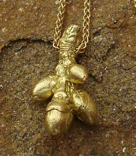 handmade gold necklace