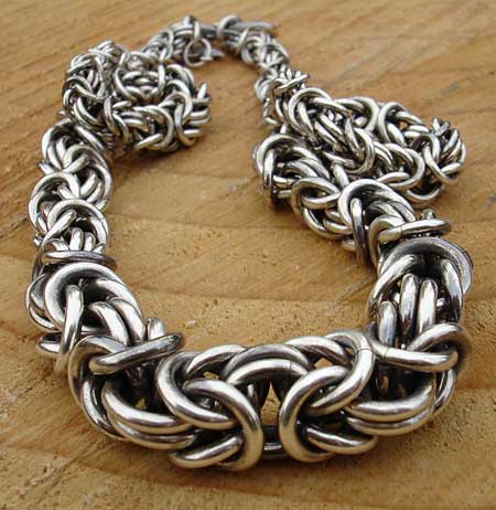 handmade silver chain necklace