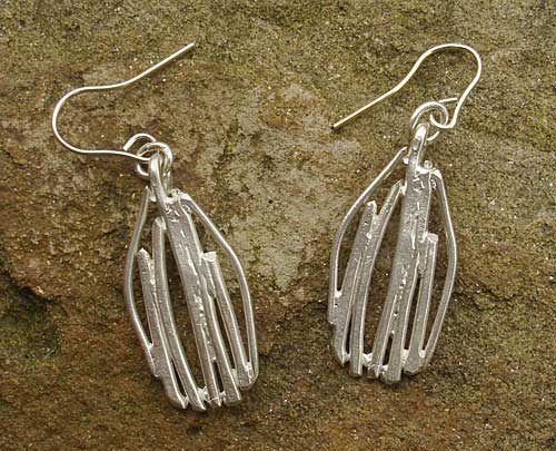 Handmade silver earrings