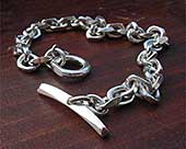 Handmade silver chain bracelet