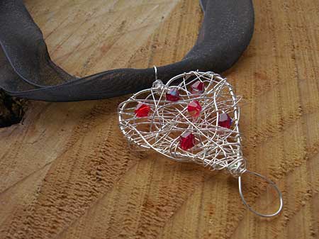 heart bridal necklace