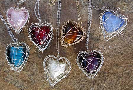 Heart shaped necklaces