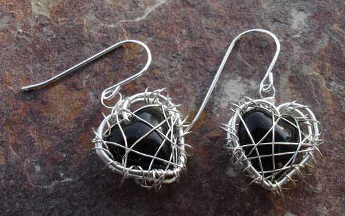 Heart shaped designer earrings