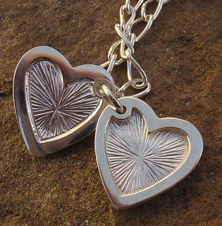 heart shaped silver locket