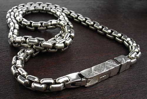 Heavy mens sterling silver chain