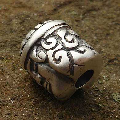 Horoscope silver charm bead