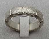 Designer silver ring