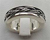 Celtic silver ring