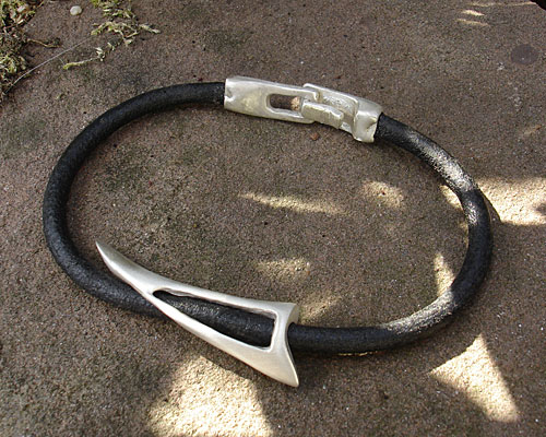 leather claw bracelet