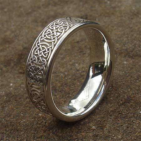 Celtic silver ring
