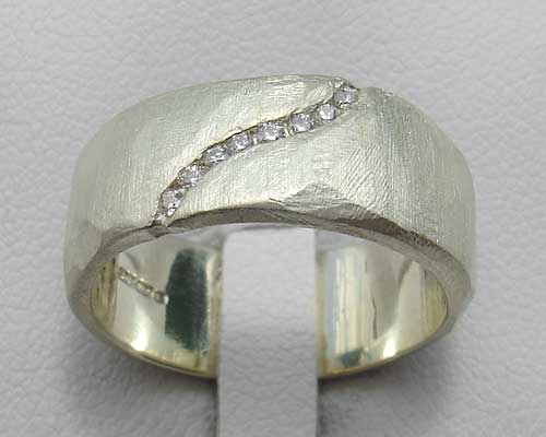 luxury white gold diamond ring