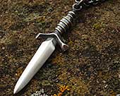 Medieval dagger necklace