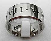 Mens Roman numeral ring