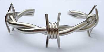mens barbed bracelet