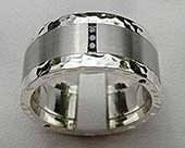 Size Y Black Diamond Wedding Ring