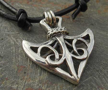 Mens Celtic arrowhead necklace