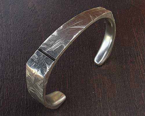 mens chunky siver cuff bracelet