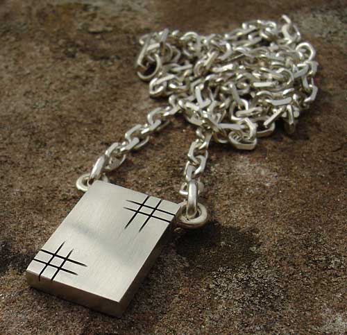 men's chunky sterling silver necklace