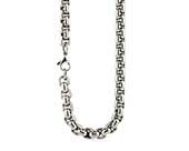 Mens chunky titanium chain necklace