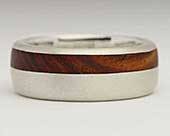 Mens wooden wedding ring