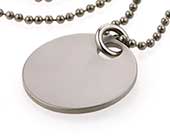 Mens circular designer necklace