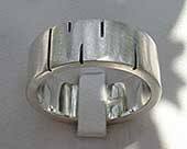 Mens sterling silver ring