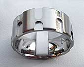 Mens titanium ring