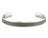 Mens Designer Chamfered Cuff Bracelet