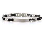 Mens designer ID bracelet