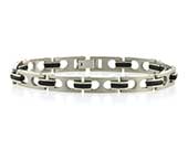 Mens designer titanium bracelet