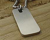 Mens designer titanium chain necklace pendant