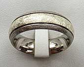 Size P Inlaid Titanium Wedding Ring