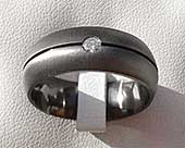Mens diamond set wedding ring