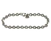 Mens titanium trace chain bracelet