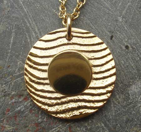 mens gold surf necklace