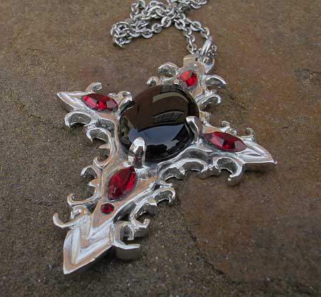 mens gothic cross necklace