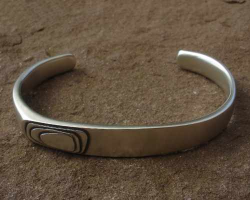 Mens handmade silver bracelet