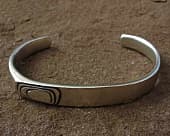 Mens handmade silver bracelet