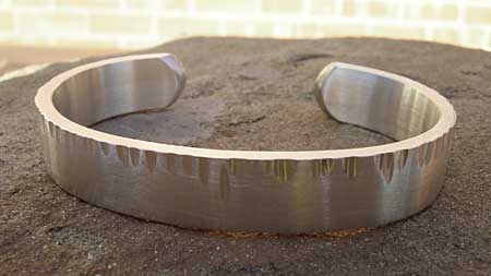 mens heavy silver cuff bracelet