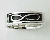 Mens ring in silver