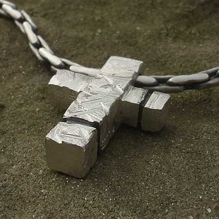 Mens Large Designer Silver Cross Necklace LOVE2HAVE in the UK