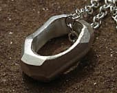 Mens handmade silver necklace