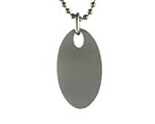 Mens oval designer necklace