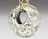 Mens rock silver pendant